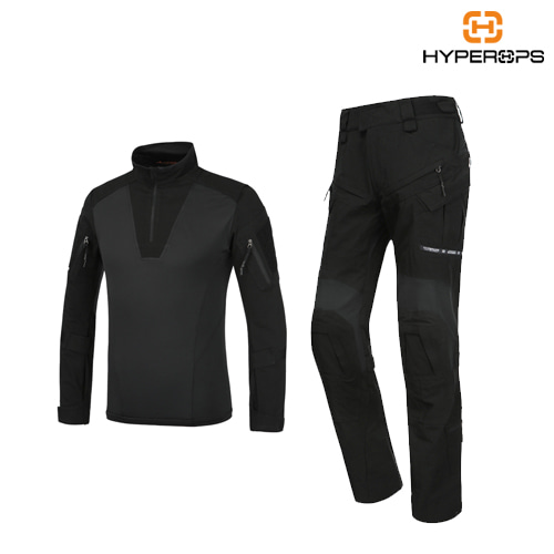 PANO-Combat Suit / Black (Shirt + Pants Set)